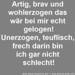 Artig, brav und wohlerzogen