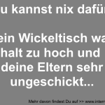 Wickeltisch war zu hoch