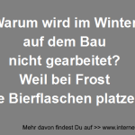 Im Winter auf dem Bau