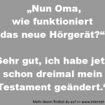 Omas neues Hörgerät