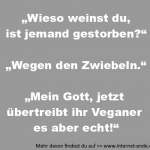 Veganer sind sehr sensibel