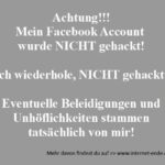 Facebook Account nicht gehackt