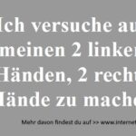 2 linke Hände…